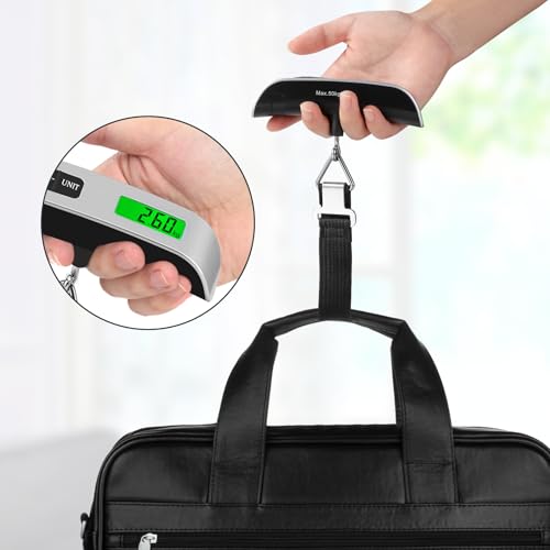 Brencco Electronic Luggage Scales, Portable Scales Max 50 kg/110 Lb, Suitcase Scales with Backlit LCD Screen with Tare Function for Travel Accessories - Image 5