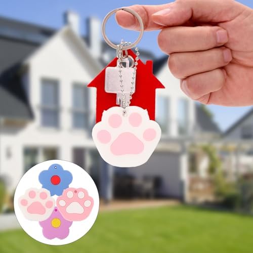 4Pcs Cat Claw Key Covers Cute Silicone Key Caps for House Keys Protector Accessories Identifiers Caps for Keychain Backpack Handbag Women Girls - Image 9