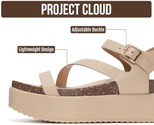 Project Cloud Genuine Leather Flat Sandals Women 2025 Beach Essentials Womens Sandals Memory Foam Vacation Essentials Slides for Women Footwear (Mellow) - Image 3