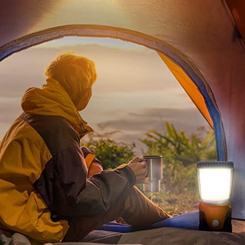 Wyldness LED Camping Lantern β 1500 lm Camping Light Lamp, Up to 40 Hours Battery (D Size), Perfect Emergency Survival Kit Gear, Tough, Sturdy, Suited for Night Time Trips, Hiking, Camp - Orange - Image 8