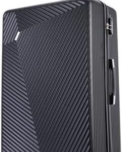 FLYMAX Medium Suitcase 4 Wheel Lightweight Luggage Hard Shell ABS Travel Case Hold Check in Fits 15kg - 20kg Medium Size + 3 Digit Lock + Telescopic Handle 67 Litre Capacity