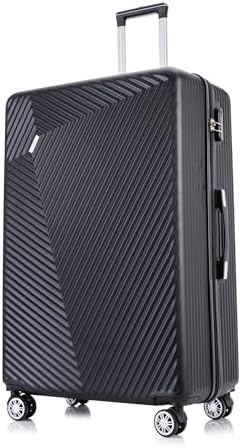 FLYMAX Medium Suitcase 4 Wheel Lightweight Luggage Hard Shell ABS Travel Case Hold Check in Fits 15kg - 20kg Medium Size + 3 Digit Lock + Telescopic Handle 67 Litre Capacity
