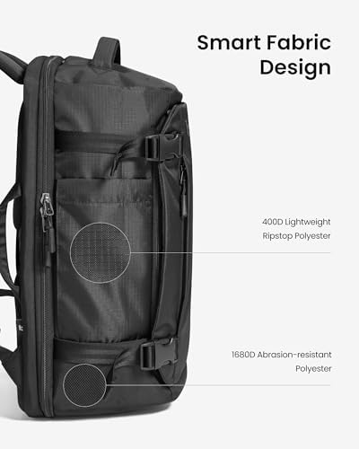 tomtoc Travel Backpack 28L, TSA Friendly Flight Approved Travel Bag | Water-resistant Carry-on Hand Luggage for easyjet Cabin Bag 45x36x20, Lightweight Business Rucksack, Fits 16 Inch Laptop - Image 9