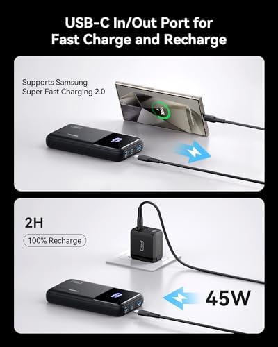 INIU 65W PD Fast Charging Power Bank, 20000mAh Laptop Portable Charger, Flight-Safe Battery Pack with USB C Cable for Travel MacBook iPad Tablet Switch Steam Deck iPhone 17 16 Pro Samsung S26 S25, etc - Image 5