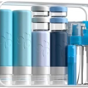 INSFIT 23 Pack Travel Bottles for Toiletries, TSA Approved Silicone Travel Size Toiletries with Toiletry Bag, BPA Free Leak Proof Refillable Travel Essentials for Shampoo Conditioner Lotion