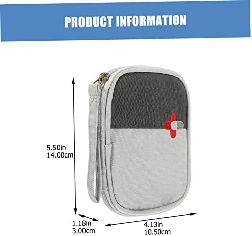MAGICLULU 2pcs Household First Aid Pouch Nursing Bag Light Medicine Bag for Camping Zipper Oxford Cloth for Travel Essentials and Emergency Storage - Image 8