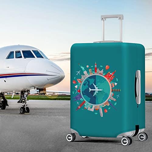 flintronic Travel Luggage Cover Elastic, Luggage Cover, Suitcase Cover, 29-32 Inch Suitcase Protective Cover, with Luggage Tag*1+Luggage Strap*1 (XL) - Image 8