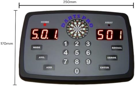 Thomas & Anca Club Supplies Ltd Darts Pro Electronic Dart Scorer Electronic Scoreboard For Dart Lovers Dart Players Man Cave Gift Bar Pub Game Xmas Present Gift for Him - Image 2