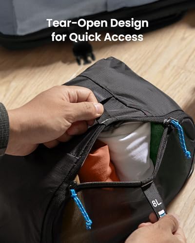 tomtoc 3 Set Packing Cubes for Travel Essentials, Odor-Resistant Compression Expandable Packing Cubes, Lightweight Travel Bag Pouch, Luggage Organizers Accessories for Backpack & Suitcase - Image 8