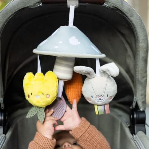 Taf Toys Urban Garden Pram Mobile with Soothing Sounds. Baby Travel Mobile with Soft Sensory Hanging Toys and a Chime Bell. Easy to Attach to Car Seat or Push Chair. Suitable from 0 months + - Image 6