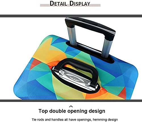 MosaiRudo Thicker Luggage Cover Elastic Suitcase Cover Protector Fits 18-32 Inch Suitcase Travel Accessories (Map, S) - Image 4