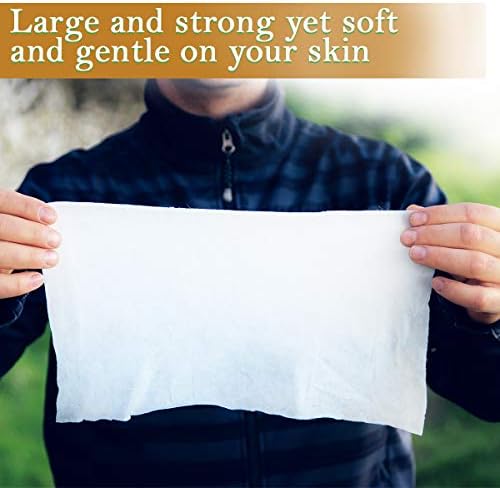 Ace Travel Buddy Large Body Wet Wipes - No Rinse Bath Or Shower Bamboo Wipe - Gym, Travel, Camping, Backpacking, Hiking, Pets, Festival Essentials/Accessories, 32 Wipes(8"X12"/20X30CM) - Image 3