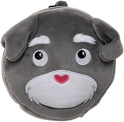 Puckator Relaxeazzz Dog Squad Round Plush Travel Pillow & Eye Mask - Sleep Eye Mask Masks - Kids Travel Accessories For Sleeping Airplane - Flight Plane Neck Pillow Pillows - Image 4