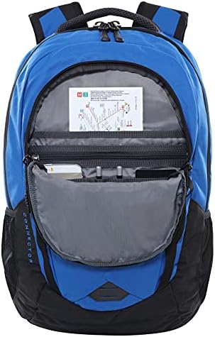 The North Face Connector Unisex Backpack - Backpack with Laptop Sleeve & Padded Back Panel for School, Work or Travel - One Size, Blue/Black - Image 4
