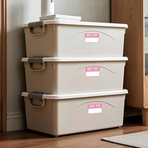 Home Moving Labels Vinyl 8 Color Coded Packing Box Stickers with Fragile and Blank Customizable Writable Notes Areas Tag 76.2 × 50.8 mm for House Wardrobe Furniture Apartment 128 PCS - Image 4