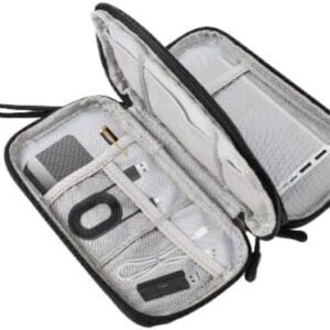 Electronics Accessories Organiser Bag, Waterproof Travel Cable Storage Case, Travel Gadget Bag, Compact Gadget Pouch for Chargers Cords Hard Drives Earphones, Holiday Essentials for Men Women