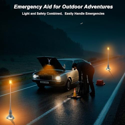Camping Lights, Rechargeable Telescopic Camping Lights with Stand,12000mAh Camping Lanterns & Lights with RGB, Magnetic Base, Portable Flashlights for Camping, Hiking, Emergency - Image 8