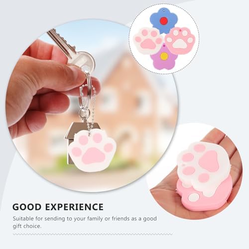 4Pcs Cat Claw Key Covers Cute Silicone Key Caps for House Keys Protector Accessories Identifiers Caps for Keychain Backpack Handbag Women Girls - Image 7