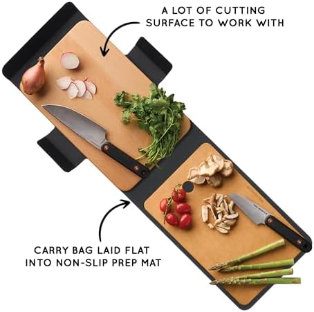 FULL WINDSOR - MagKnives Magnetic Camping Chopping Board and Knife Set - Portable Camping Kitchen Prep Kit with 2 Wood Cutting Boards, 6" Chef Knife, 3.5" Utility Knife, Carry Bag for Outdoor Cooking - Image 9