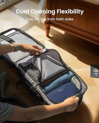 tomtoc Travel Backpack 28L, TSA Friendly Flight Approved Travel Bag | Water-resistant Carry-on Hand Luggage for easyjet Cabin Bag 45x36x20, Lightweight Business Rucksack, Fits 16 Inch Laptop - Image 6