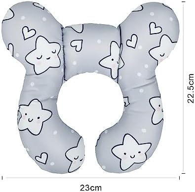 Baby Car Travel Pillow Infant Head Neck Support Pillow Car Seat Cushion Newborn Toddler Car Sleeping Pillow Kids U-shaped Head Neck Protector Pillow Headrest Pillow For Car Seat Pushchair Stroller - Image 7