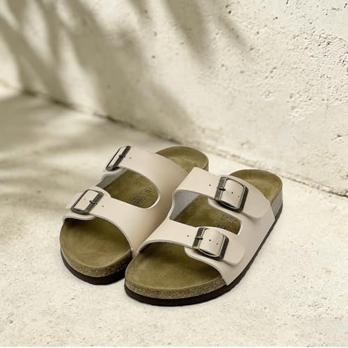 Cork Footbed Sandals for Boys Girls - Comfortable Double Buckle Slip - 2026 Beach Essentials Little Big Kids Sandals - Memory Foam Vacation Essentials Slides for Kids Footwear - Image 6