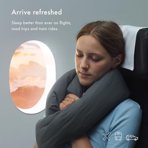 Huzi Infinity Pillow - Travel Neck Pillow - Versatile Soft 360 Support Scarf - Machine Washable - Home Travel Flight Road Trips (Purple) - Image 6