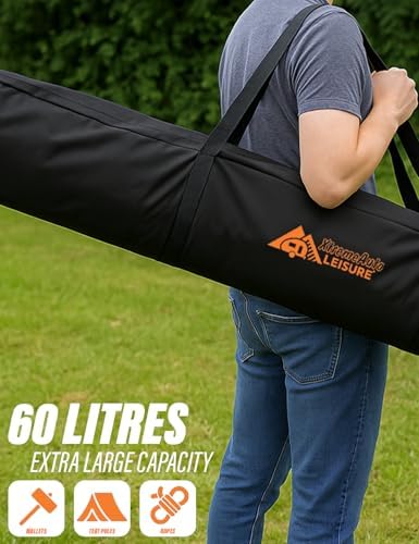 Xtremeauto Tent Pole Storage Bag – Heavy Duty 150x20x20cm Waterproof Carry Case for Awning Poles, Tent Accessories, Canopy Frames, Mallets & More – Durable Outdoor Camping Organizer - Image 3