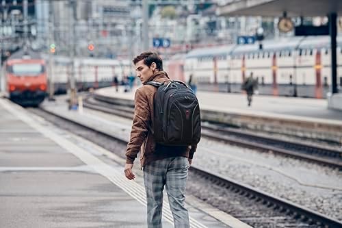 Wenger Carbon 30 Litre Laptop Backpack, Black | For Notebook up to 17 Inches, 30 L, For Men and Women, Business, Uni, School or Travel, 600637 - Image 7