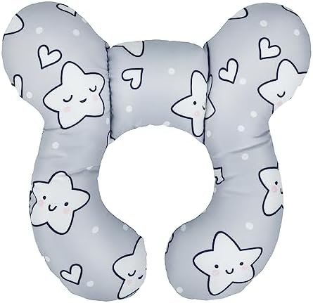 Baby Car Travel Pillow Infant Head Neck Support Pillow Car Seat Cushion Newborn Toddler Car Sleeping Pillow Kids U-shaped Head Neck Protector Pillow Headrest Pillow For Car Seat Pushchair Stroller