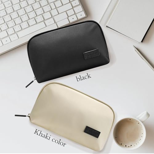 Waterproof Cable Organiser Bag, Travel Electronics Accessories Organizer, Compact Multi-Pocket Design, Durable Travel Organiser Pouch for Tech Accessories (Black) - Image 4