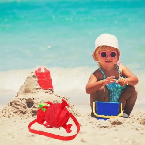 SHERCHPRY Boy Girl's Beach Mesh Bag Small Tote for Shell Collecting Beach Vacation Essentials for Boys and Girls Net Bag for Swimming Accessories - Image 7