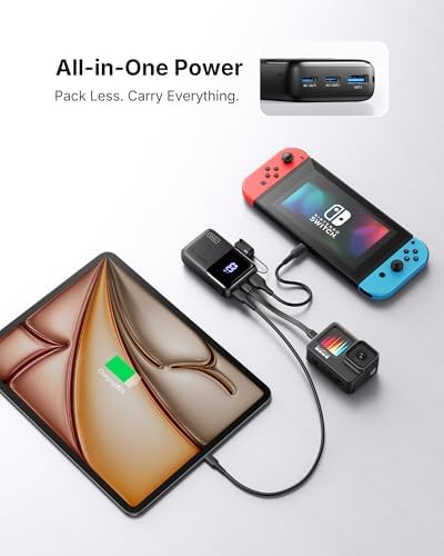 INIU Power Bank, Smallest 10000mAh Portable Charger, Mini 45W Fast Charging USB C Battery Pack with USB C Cable, Travel Essentials Powerbank for iPhone 17 Pro Max /16/15 Series, Samsung S25, iPad etc - Image 6