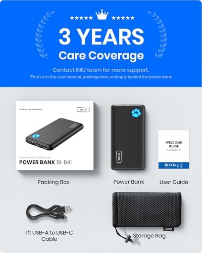 INIU Power Bank, Portable Charger 10000mAh Slimmest & Lightest High-Speed USB C Input & Output, PowerBank Triple 3A Phone Battery Pack, Travel Charger for iPhone 17 16 15 14 Plus Pro Samsung iPad etc - Image 7