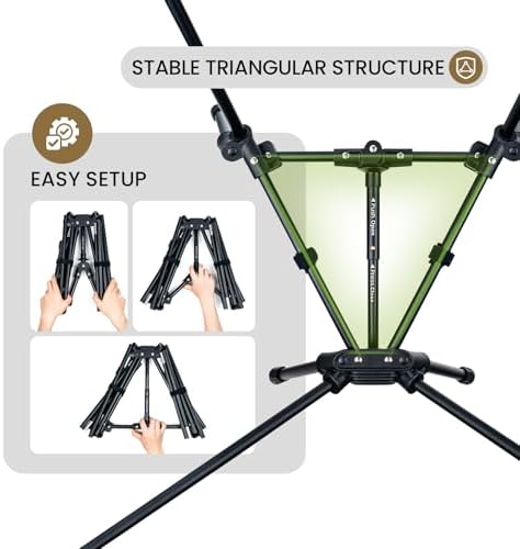 OneTigris Tigerblade High Back Camping Chair with Pillow Design, Comfortable Widened Seat Folding Chair - Image 5