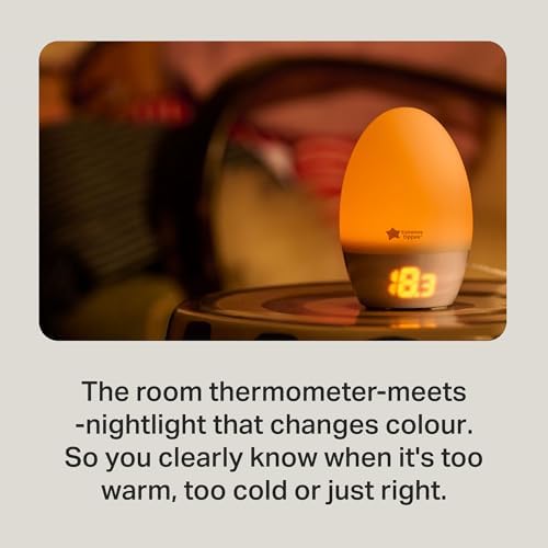 Tommee Tippee GroEgg2, Toddler Nightlight, LED Colour-Changing with Digital Room Temperature Display for Safer Sleep, Adjustable Brightness, Silicone Shell, USB Rechargeable - Image 2