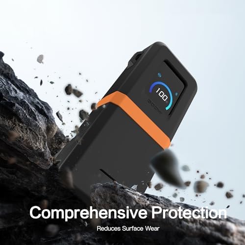 Silicone Protective Case for Anker Prime Power Bank 26250mAh/300W With Hanging Holes, Skin-Friendly Anti-Lost Protective Cover for Anker Power Bank A110A (Black) - Image 6