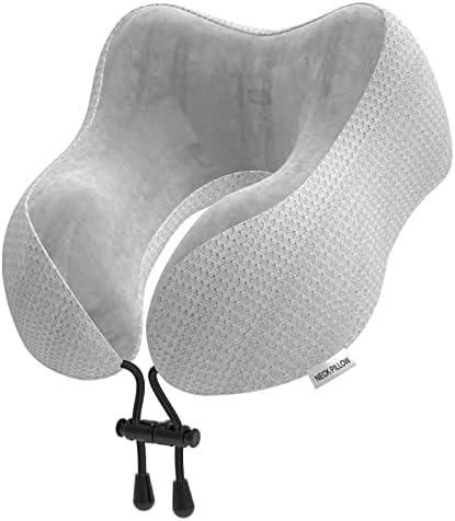 Travel Pillow Neck Pillow for Travel Airplane Memory Foam Flight Pillow for Cars, Trains, Home, Offices