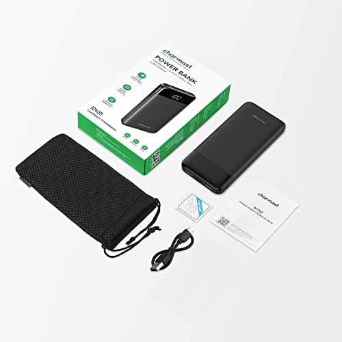 Charmast Power Bank Quick Charge 10400mAh USB C Power Bank Ultra Slim Portable Charger LED Display Power Pack Compatible with Smartphone iPhone Huawei and More - Image 9