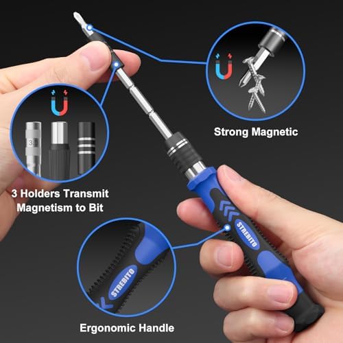STREBITO Electronics Precision Screwdriver Sets 142-Piece with 120 Bits Magnetic Repair Tool Kit for Phone, MacBook, Computer, Laptop, PC, Tablet, PS4, Game Console - Image 3