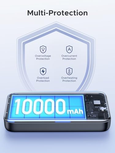 UGREEN Nexode Magnetic Wireless Power Bank Fast Charging, 10000mAh MagSafe-Compatible Portable Charger PD 20W USB-C Battery Pack Compatible with iPhone Air/17/16/15/14/13/12 Plus/Pro/Pro Max/Mini - Image 6
