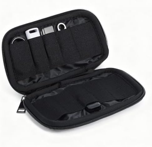 Ouligay Flash Drive Case 10 Slots USB Storage Case Portable Thumb Drive Caes USB Holder Storage Bag for Thumb Drives,Electronic Accessories Bag for Home Office Business, Protect and Store Small Items