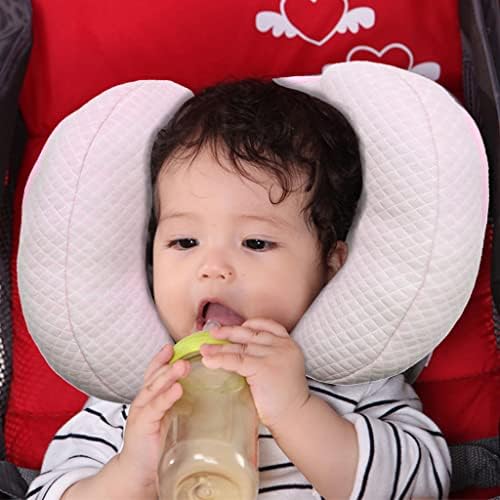 2 in 1 Baby Travel Cushion, Banana Shape Adjustable Baby and Infants Neck Head Support Car Seat Insert Cushion for 3 to 12 Month, Pink - Image 5