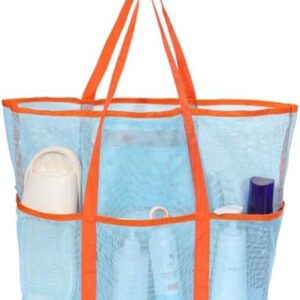 Mesh Beach Bag,Large Tote Bag Causal Pool Bags Beach Vacation Essentials for Womens