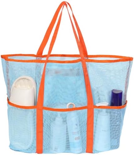 Mesh Beach Bag,Large Tote Bag Causal Pool Bags Beach Vacation Essentials for Womens
