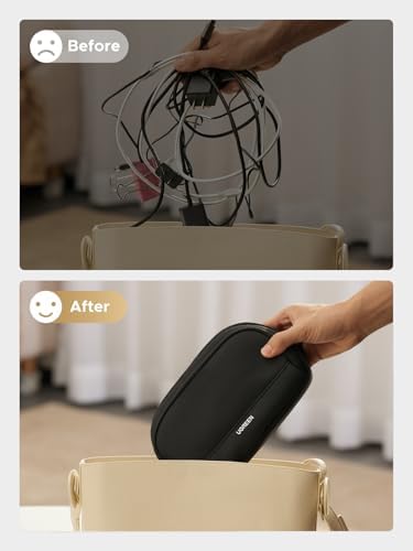 UGREEN Travel Tech Pouch, Cable Organiser Bag, Travel Essentials Organiser, Water Resistant, Internal Zipper Layers, Carry Storage Bag for Power Bank, Charger, Adapter, Cable, HDD, Daily Items(M) - Image 4