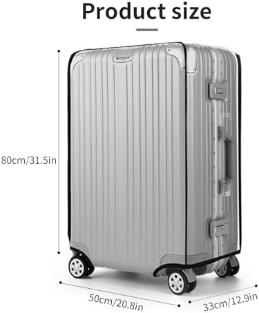 30-Inch Transparent Luggage Cover – Waterproof PVC Protector for Suitcases, Durable & Clear Travel Case Cover for Checked Bags, Perfect for Business & Vacation - Image 3