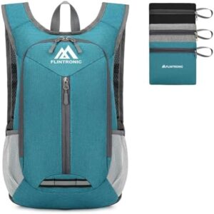 flintronic Foldable Backpack, Ultra Lightweight Rucksack, 16L Hiking Backpack, Unisex Packable Backpack For Men Women, Waterproof Travel Daypack For Outdoor Sport Biking Hiking Climbing