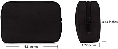 Universal Electronics/Accessories Soft Carrying Case Bag, Durable & Light-weight,Suitable for Out-going, Business, Travel and Cosmetics Kit (Black-Small) - Image 2