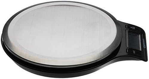 Amazon Basics Digital kitchen scales with LCD display (with batteries), Black and Stainless Steel, BPA free, Weighs up to 11 pounds - Image 8